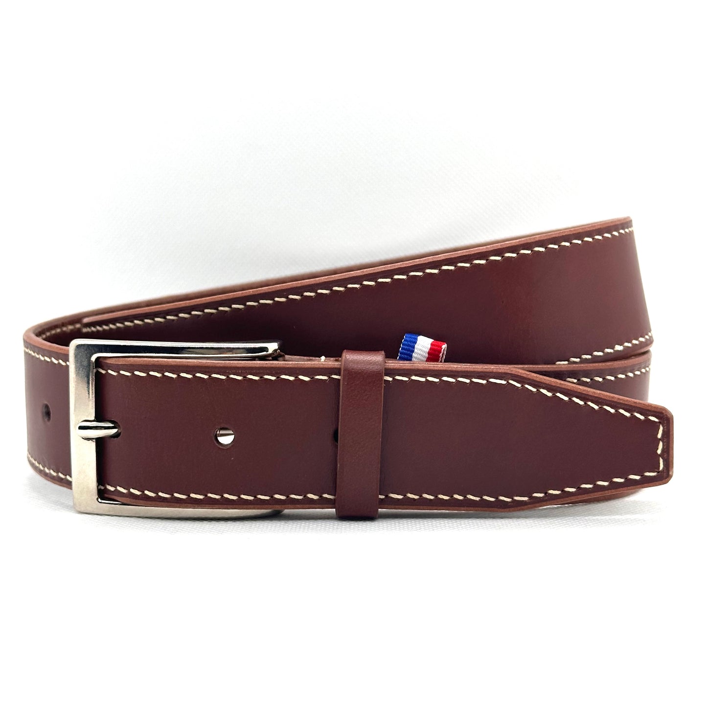 CEINTURE NOAH - MARRON HAVANE - COUSU MAIN