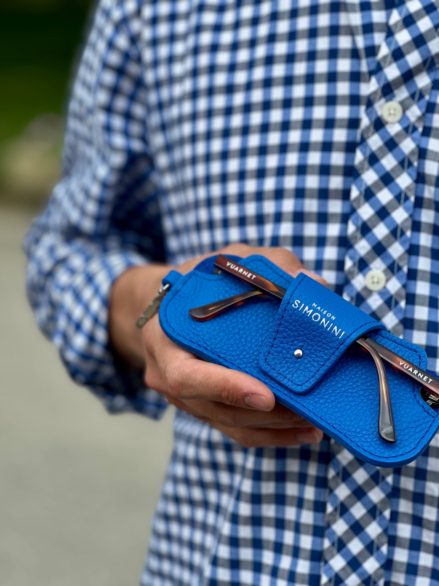 ÉTUI À LUNETTES - BLEU