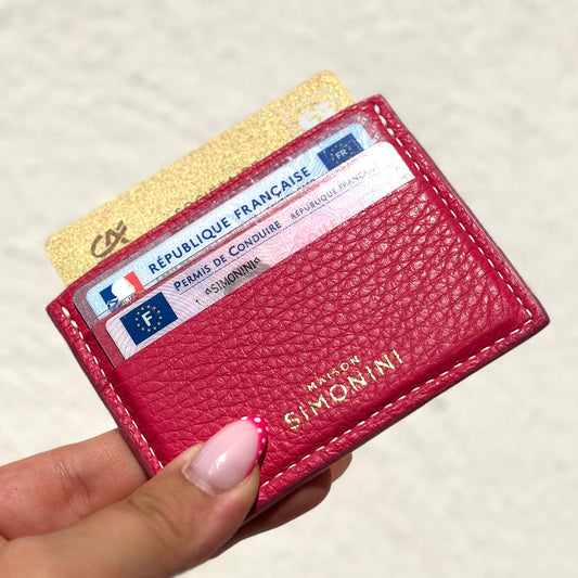 PORTE CARTES - ROSE