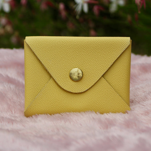 PORTE MONNAIE - JAUNE PALE