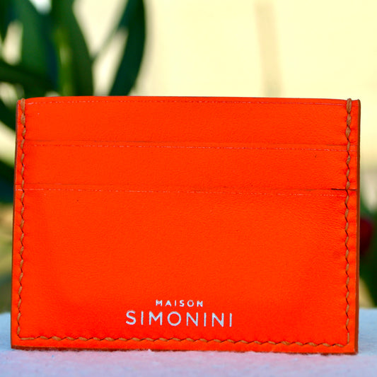 PORTE CARTES - ORANGE FLUO