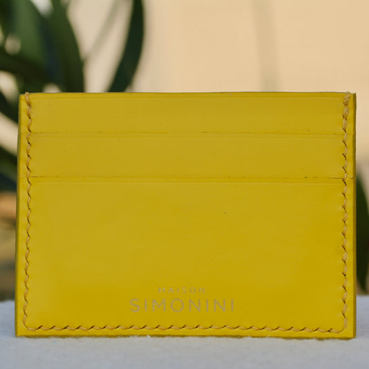 PORTE CARTES - JAUNE