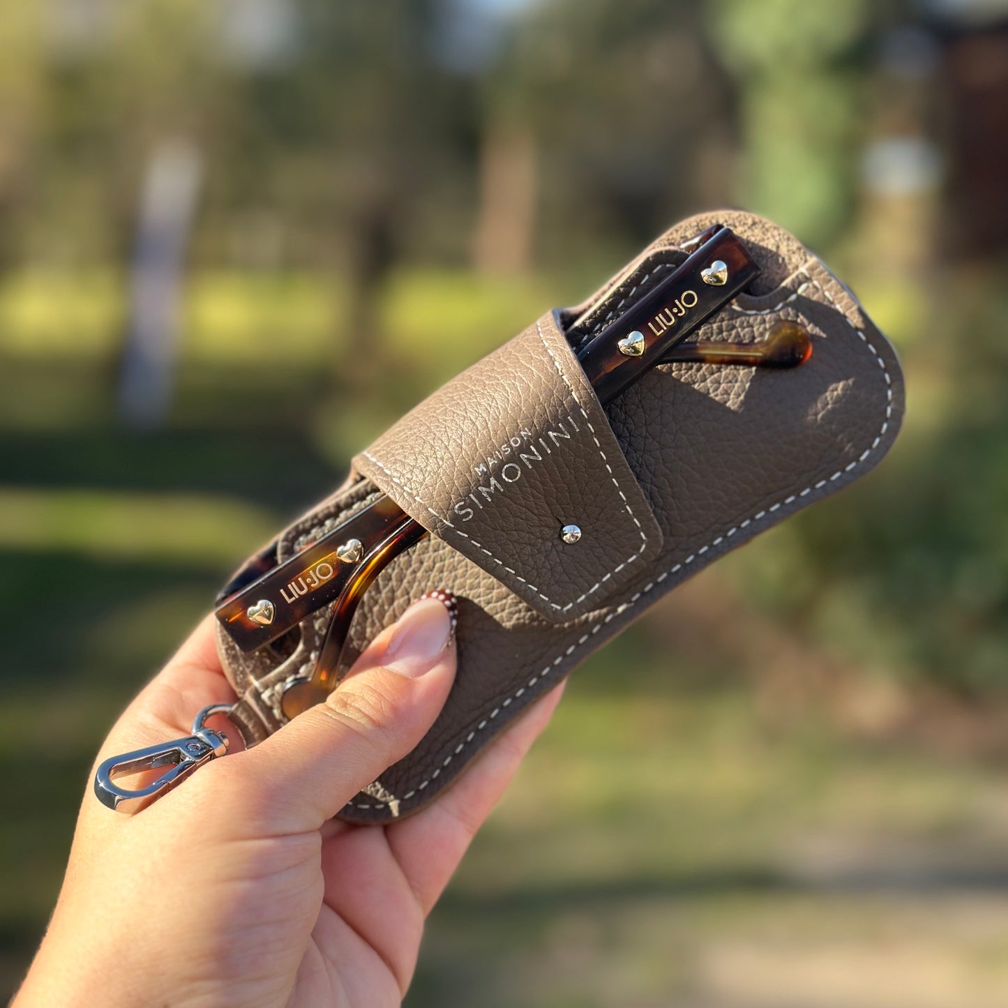 ÉTUI À LUNETTES - TAUPE