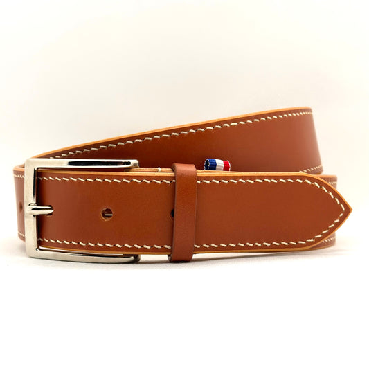 CEINTURE NOAH - CAMEL - COUSU MAIN